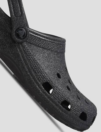 Crocs Unisex Classic Clog - Glitter Black