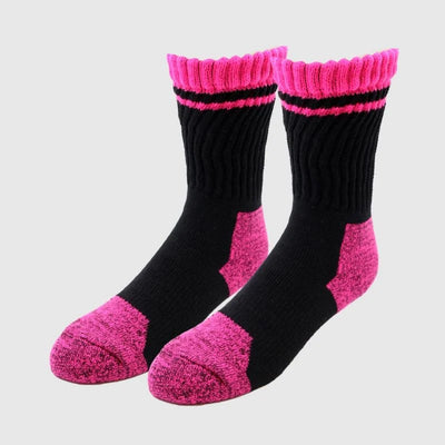 Tradie Lady 3pk Cotton Blend Work Sock - Black/Pink