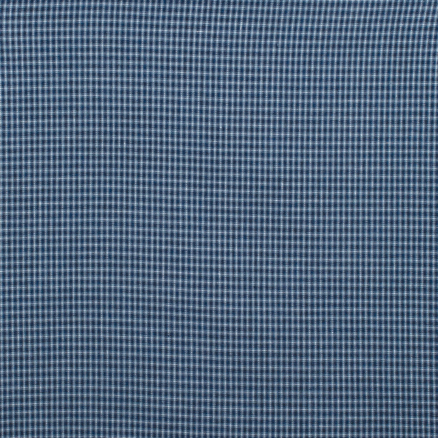 Just Country Men's Austin Full Button Long Sleeve Print Workshirt - Navy Mini Check