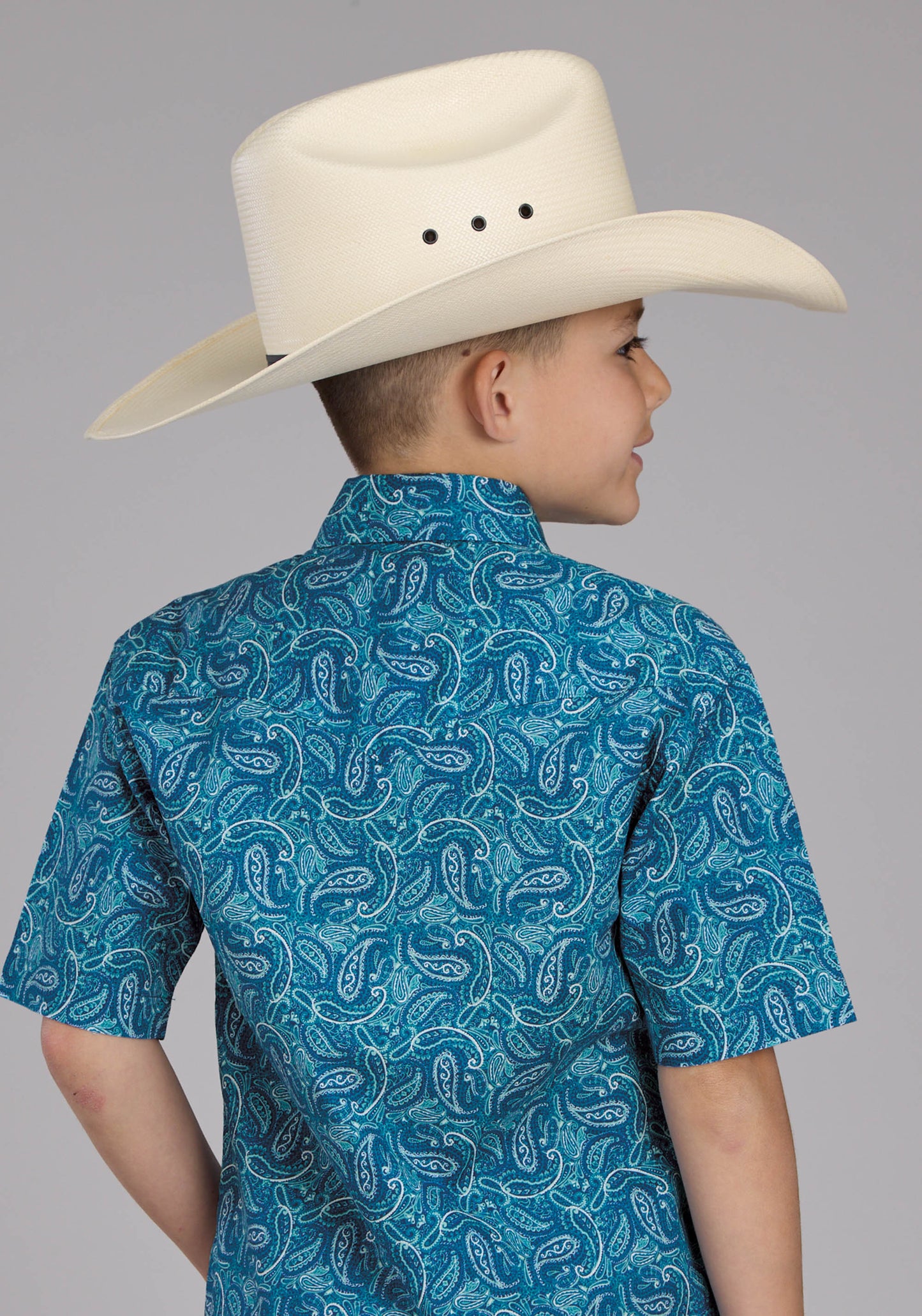 Roper Boys West Made Collection Short Sleeve Shirt 03-031-0064-0248