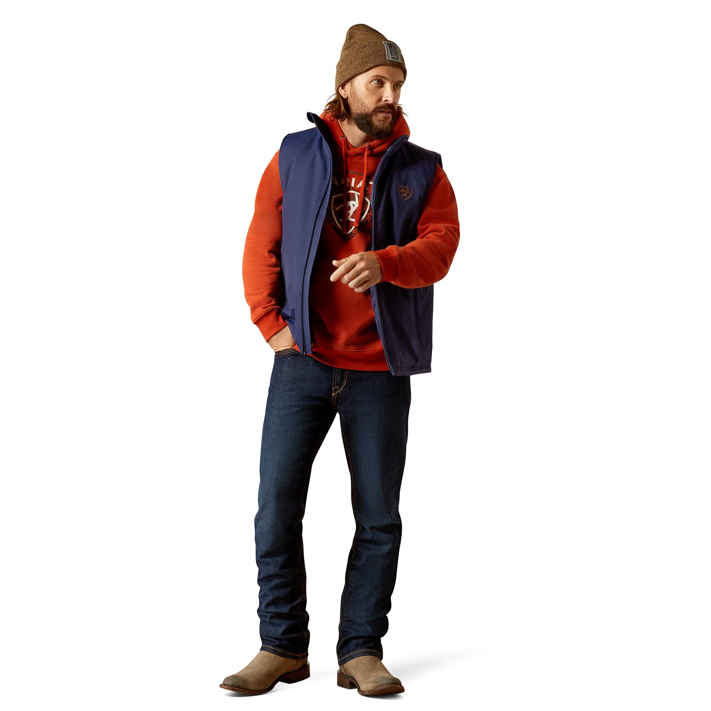 Ariat Mens Team Logo Insulated Vest - Medieval Blue