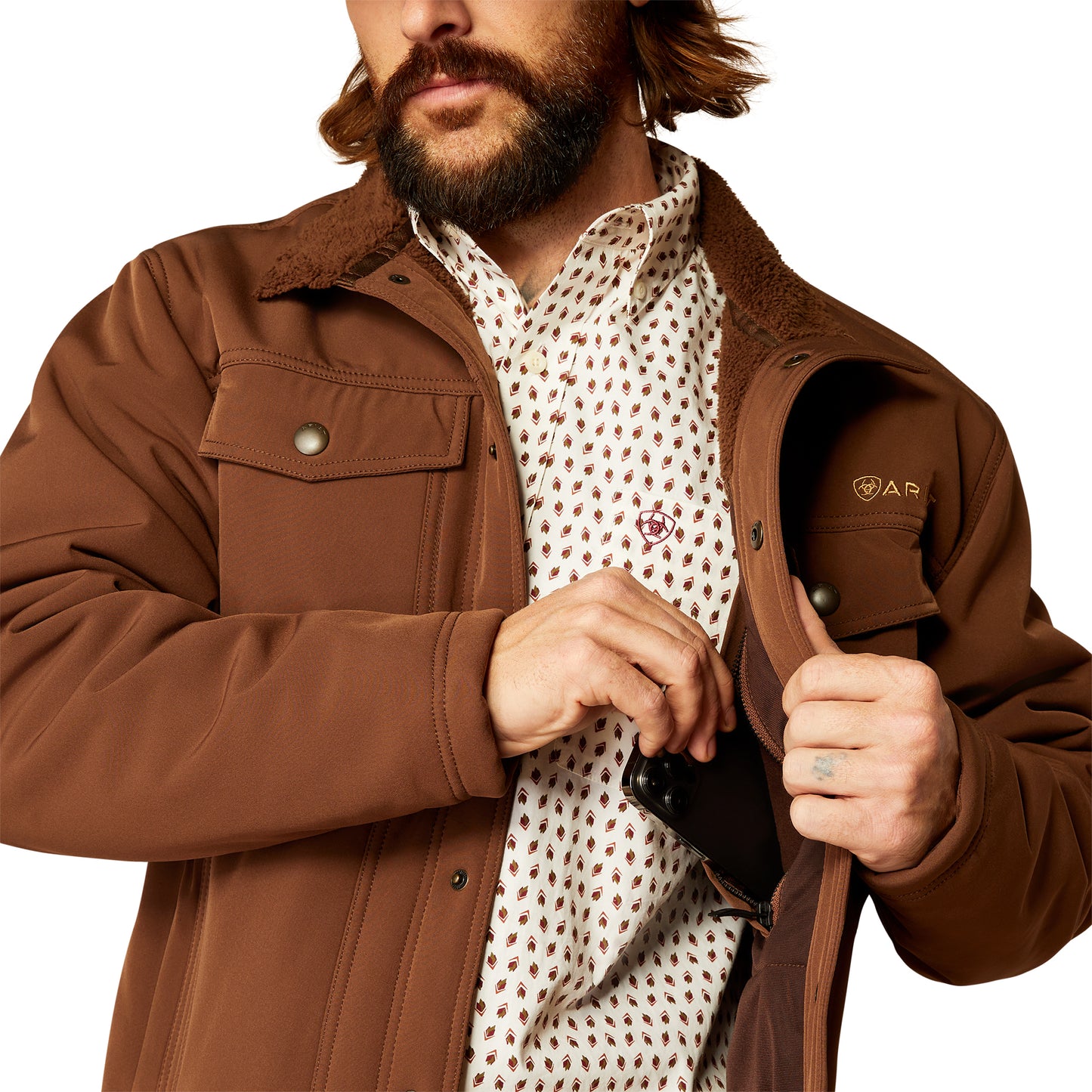 Ariat Mens Vernon Sherpa 2.0 Jacket Carafe