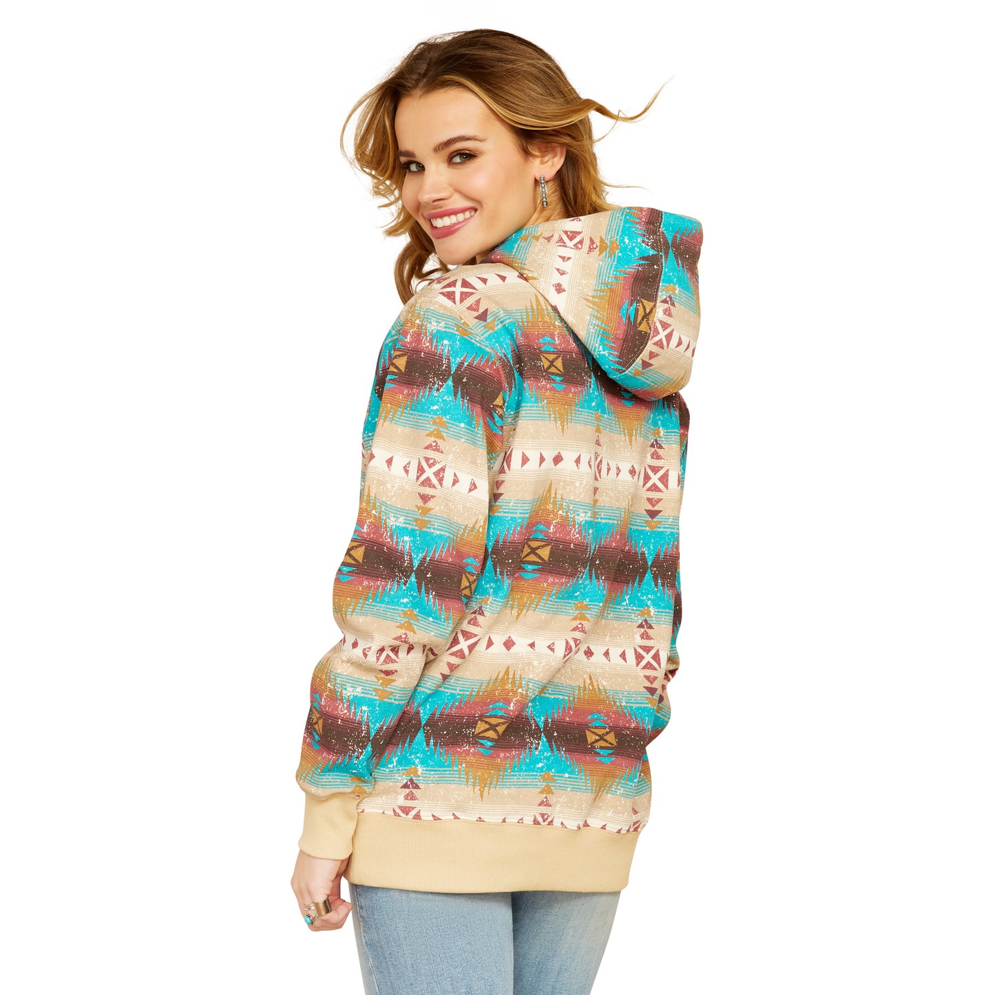 Ariat Womens Lunas Hoodie Serrano Print