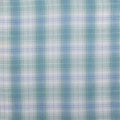 Just Country Infant Frankie Short Sleeve Full Button Jumpsuit - Riveria Blue & Sea Green Plaid