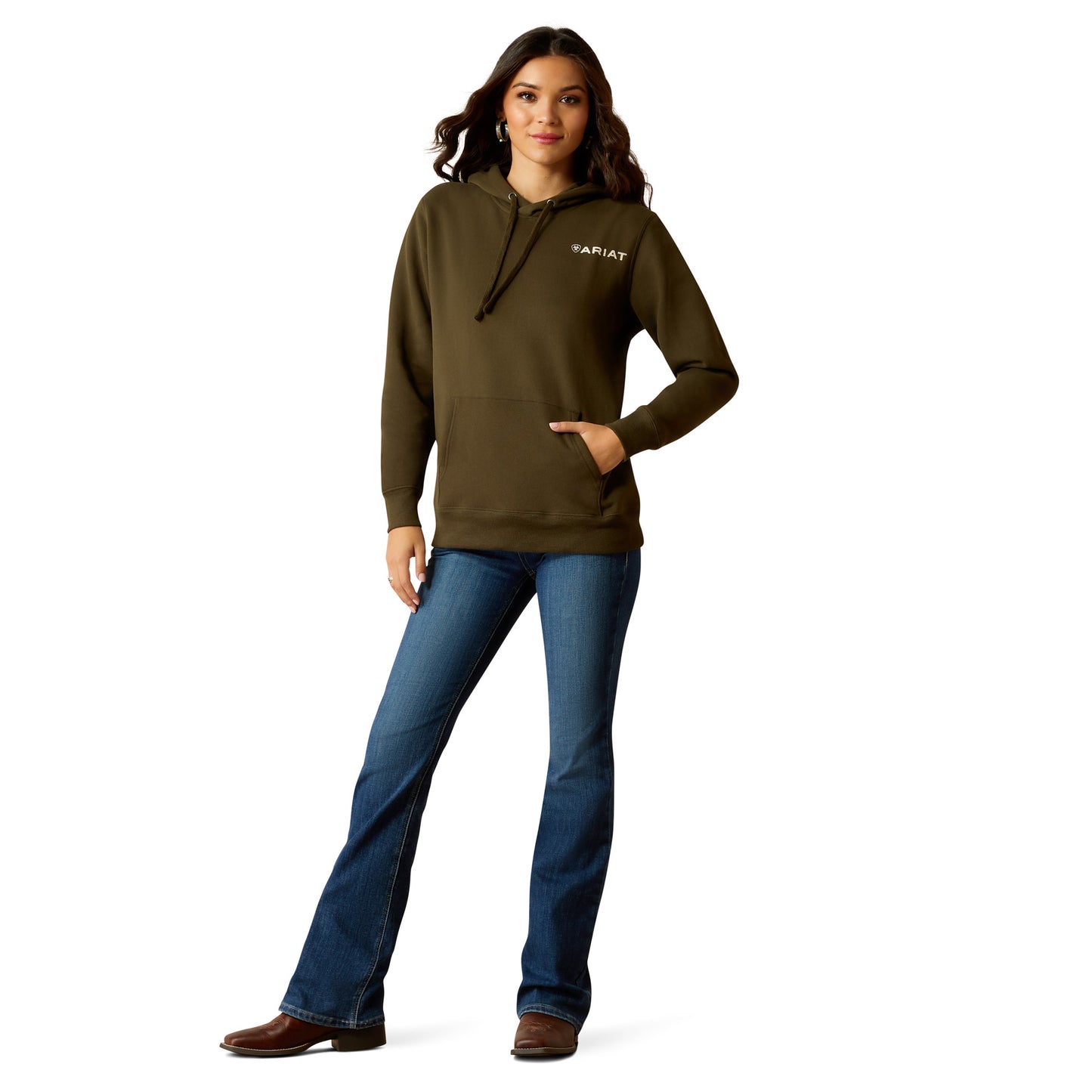 Ariat Womens Stamp Hoodie - Serrano Print