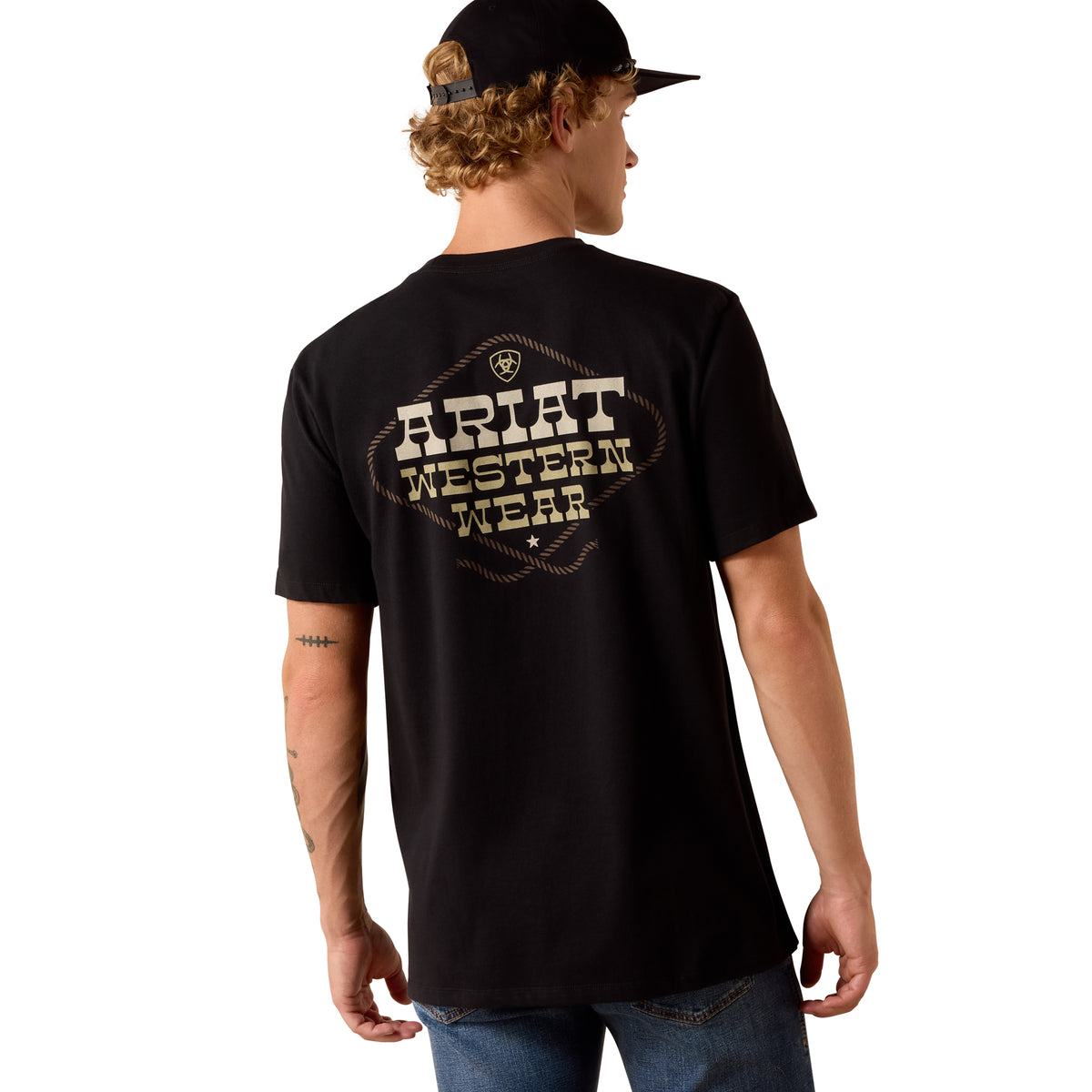 Ariat Men's Country and Western Lockup Tee - Black