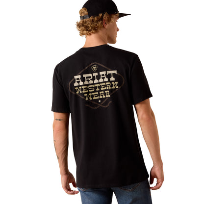 Ariat Men's Country and Western Lockup Tee - Black