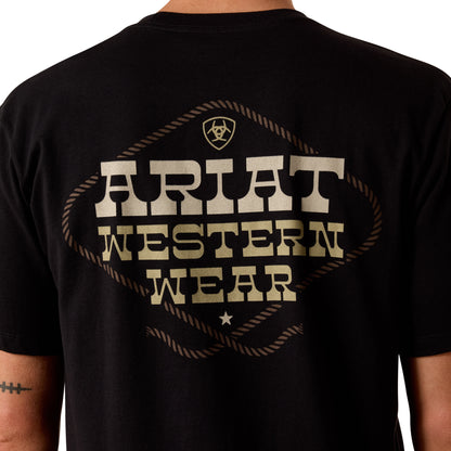 Ariat Men's Country and Western Lockup Tee - Black