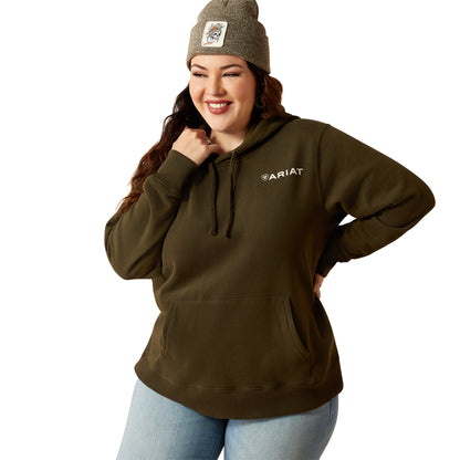 Ariat Womens Stamp Hoodie - Serrano Print