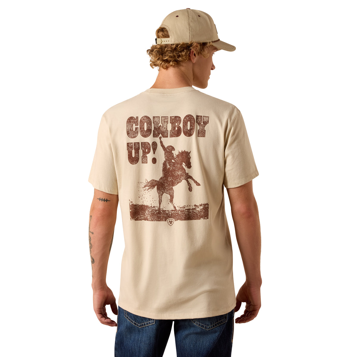 Ariat Men's Cowboy Up T-shirt - Natural