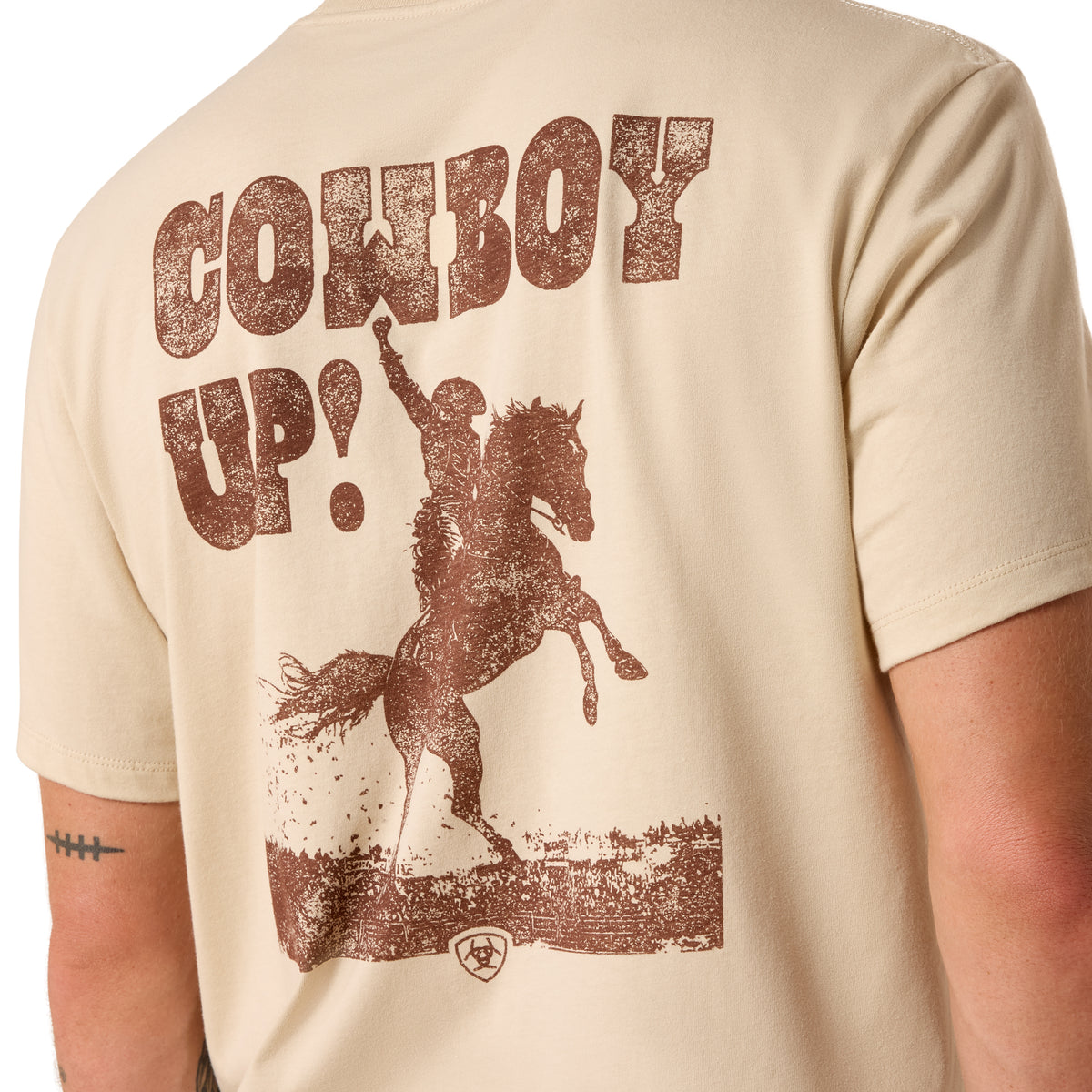 Ariat Men's Cowboy Up T-shirt - Natural