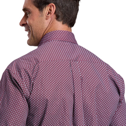 Stetson Men's Collection Long Sleeve Shirt Wine 11-001-0526-4031