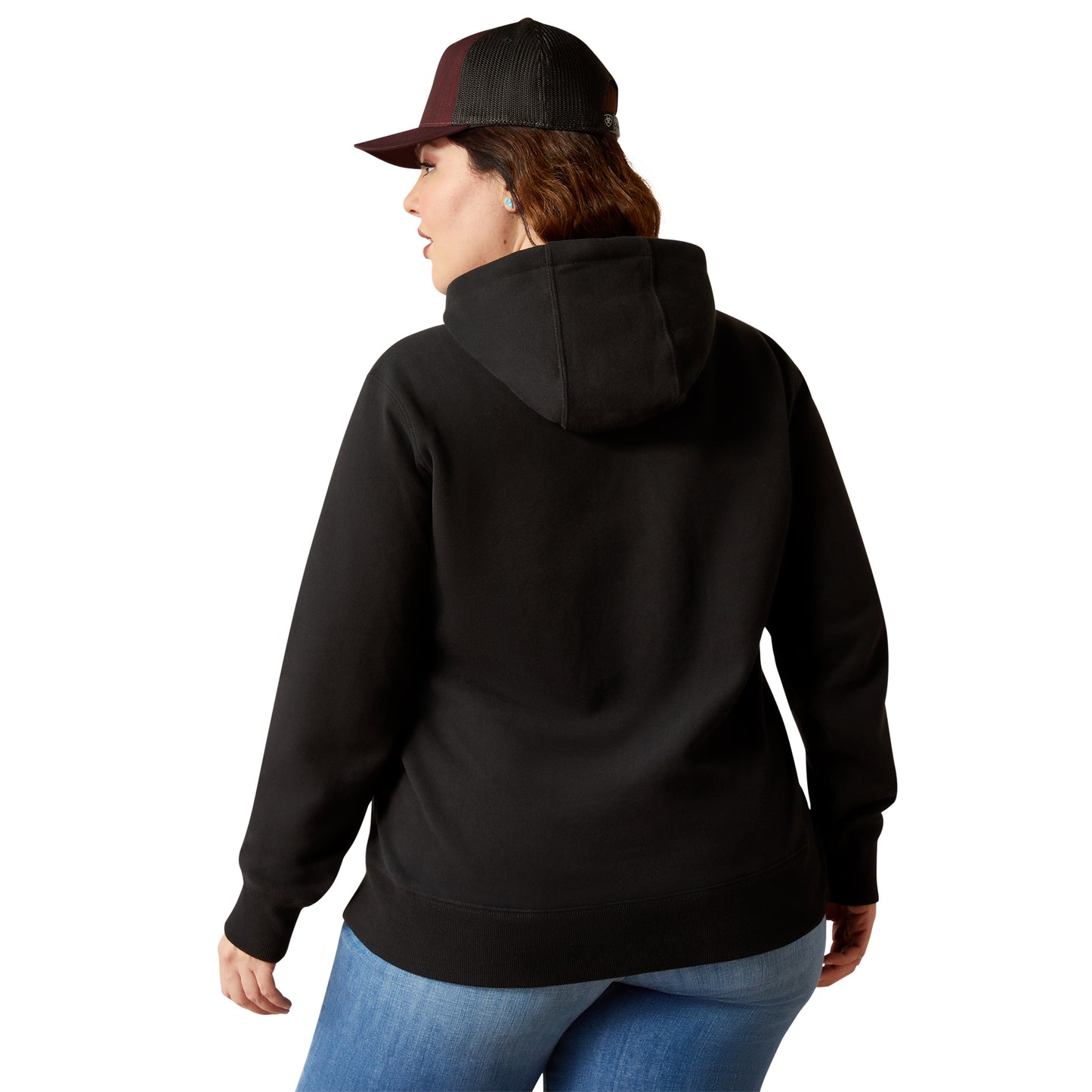 Ariat  Womens Steer Stitch Hoodie - Black