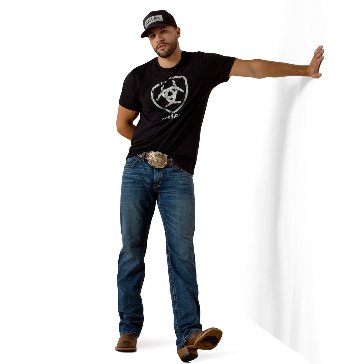Ariat Men's Barn Shield Classic Fit T-shirt - Black