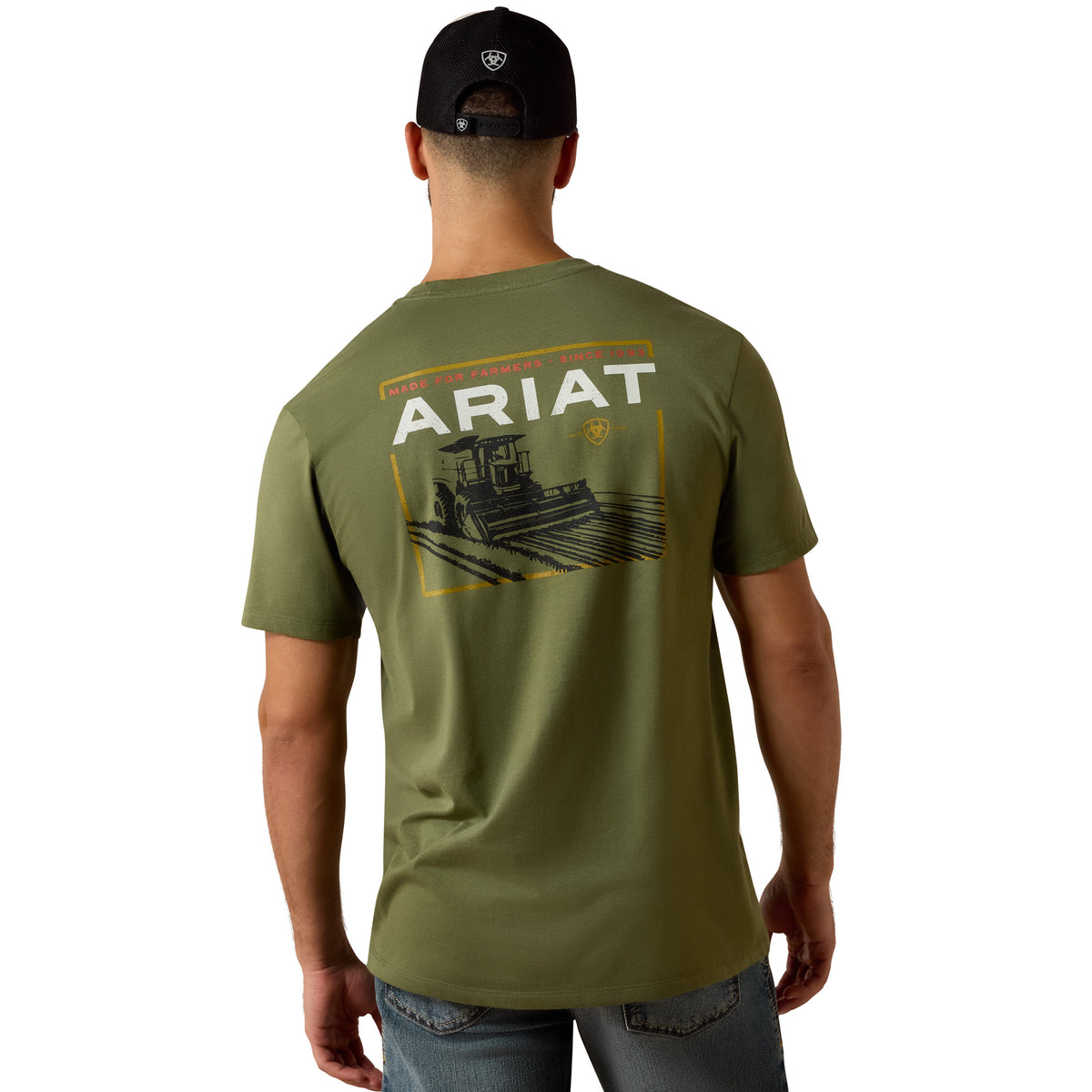 Ariat Men's Made For Farmers T-shirt - Four Leaf Clover