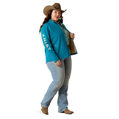 Ariat Womens New Team Softshell Jacket - Ocean Depths/ Retro Ranch