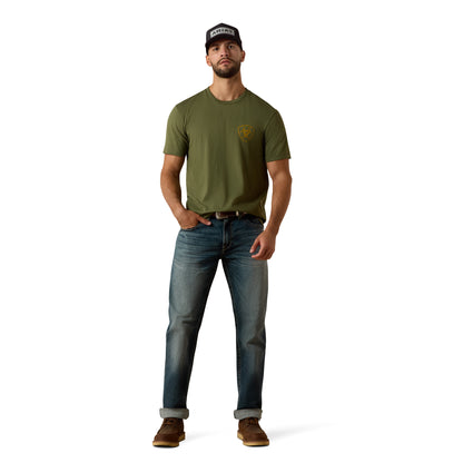 Ariat Men's Made For Farmers T-shirt - Four Leaf Clover