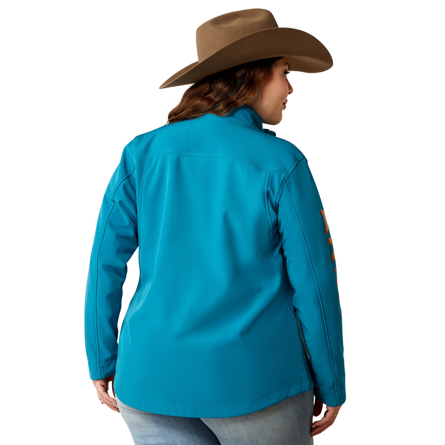 Ariat Womens New Team Softshell Jacket - Ocean Depths/ Retro Ranch