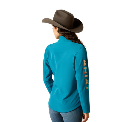 Ariat Womens New Team Softshell Jacket - Ocean Depths/ Retro Ranch