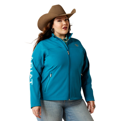 Ariat Womens New Team Softshell Jacket - Ocean Depths/ Retro Ranch