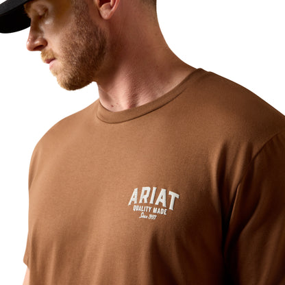 Ariat Men's Quality Wood States T-shirt - Soft Silt