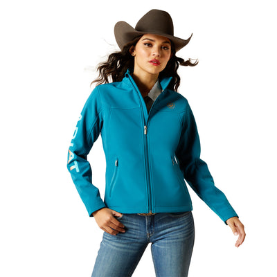 Ariat Womens New Team Softshell Jacket - Ocean Depths/ Retro Ranch