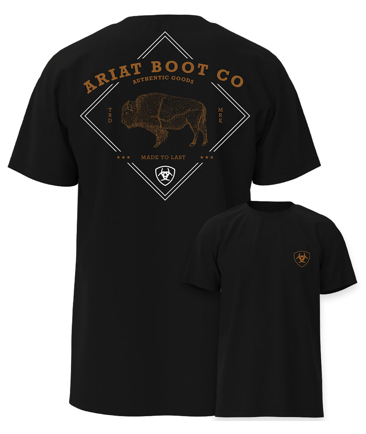 Ariat Men's Xray Bison T-shirt - Black