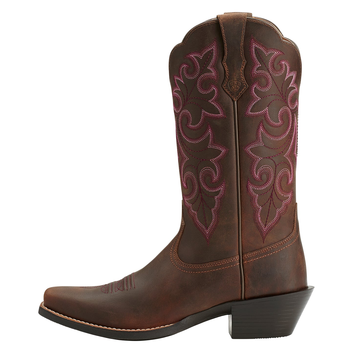 Ariat Women's Round Up Square Toe - Powder Brown