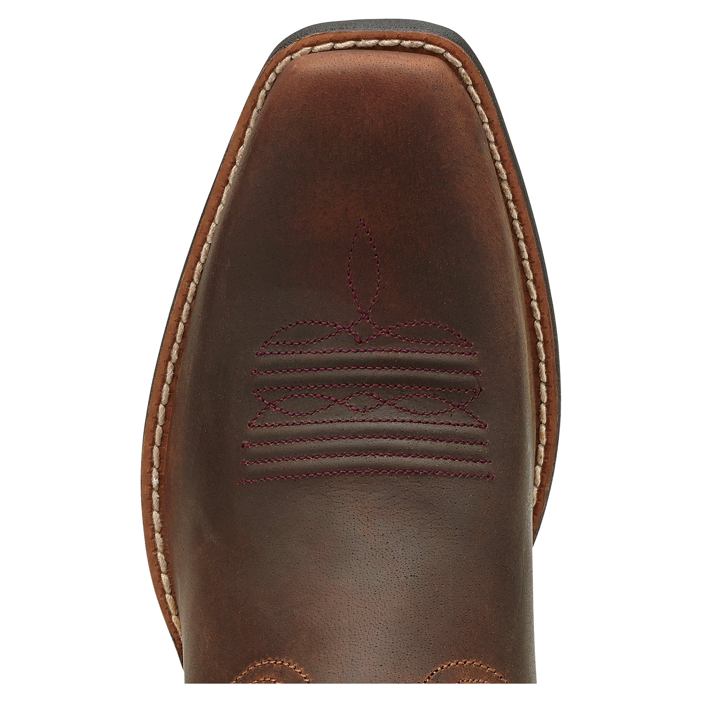 Ariat Women's Round Up Square Toe - Powder Brown