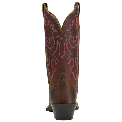 Ariat Women's Round Up Square Toe - Powder Brown