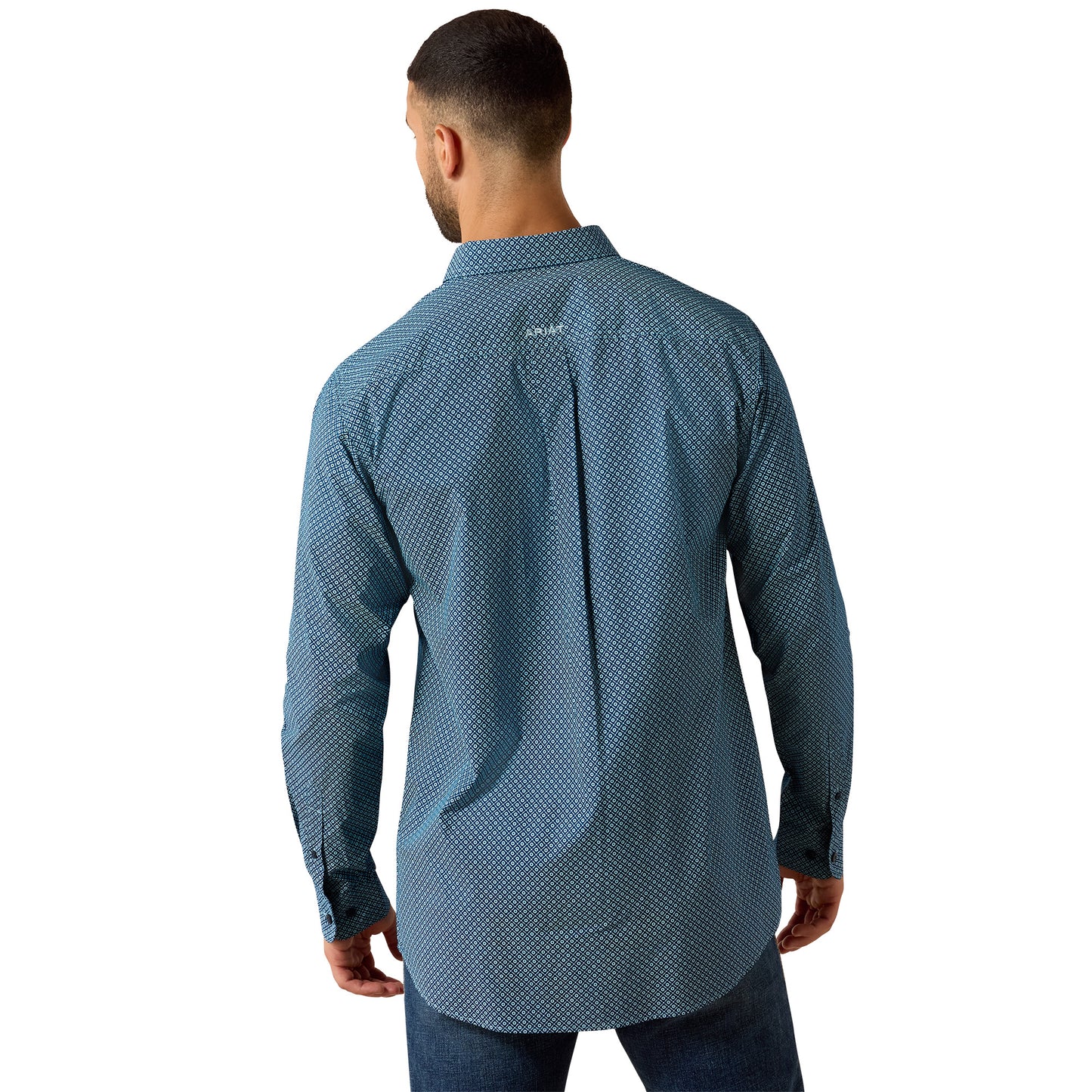 Ariat Men's Jordi Fitted Long Sleeve Shirt - Poseidon Geo Print