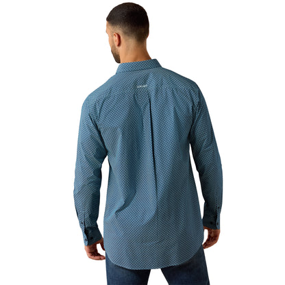 Ariat Men's Jordi Fitted Long Sleeve Shirt - Poseidon Geo Print