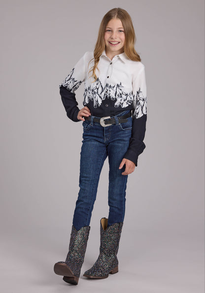 Roper Girls Five Star Collection Long Sleeve Shirt 03-080-0590-2090