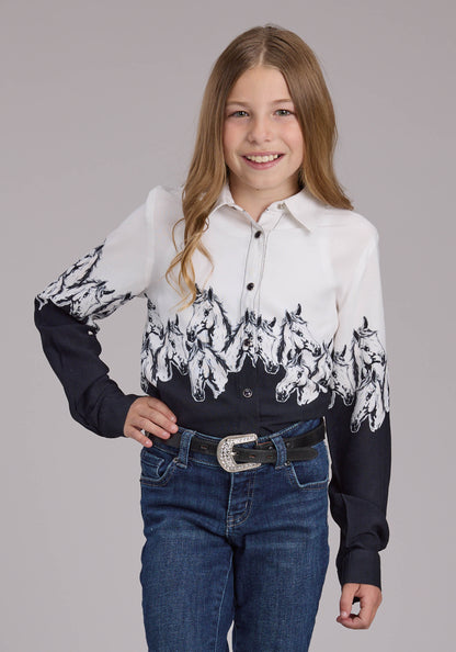 Roper Girls Five Star Collection Long Sleeve Shirt 03-080-0590-2090