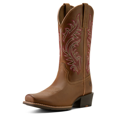 Ariat Women's Round Up Narrow Cutter Toe - Sorrel Crunch