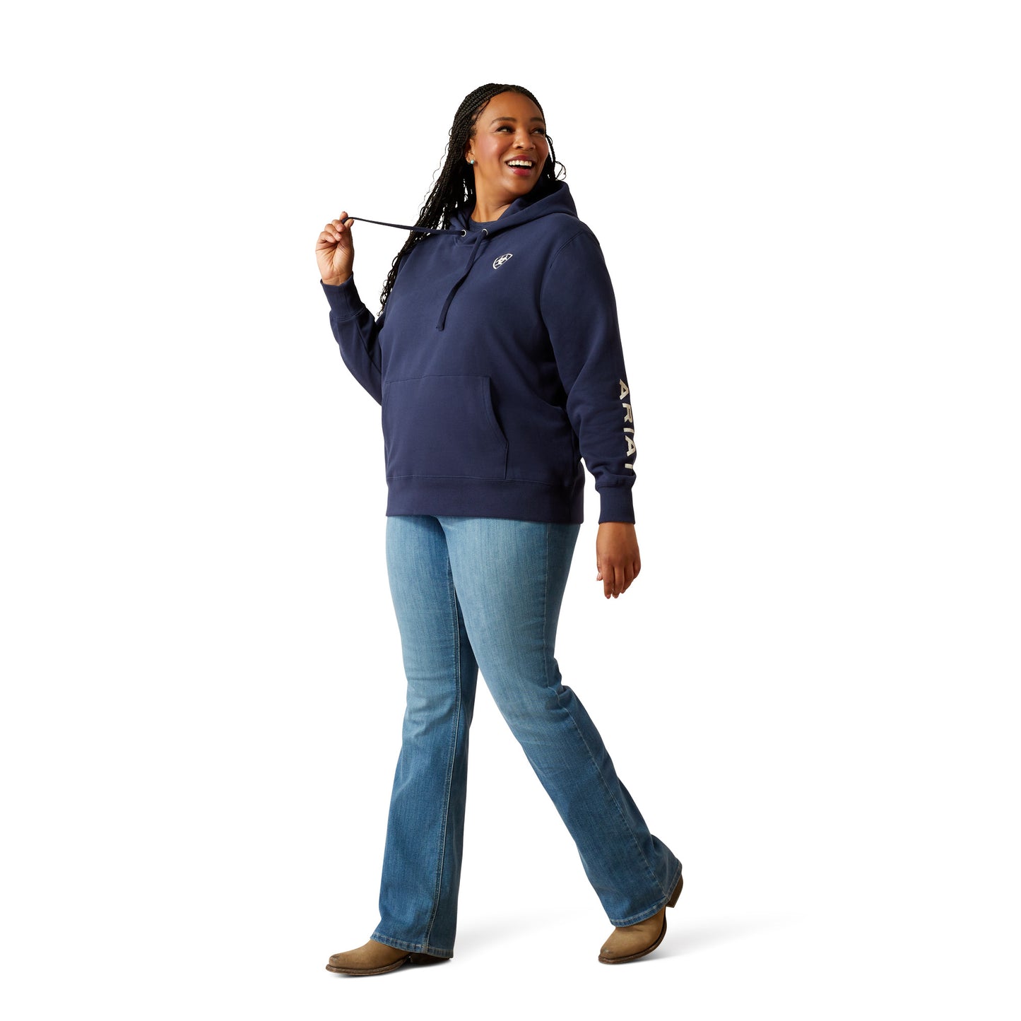 Ariat Womens Logo 2.0 Hoodie - Black Iris