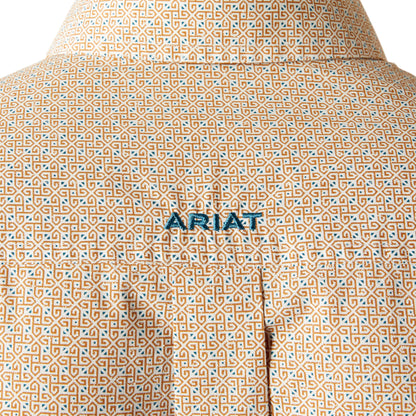 Ariat Mens Johnny Classic Fit Long Sleeve Shirt - Light Brown