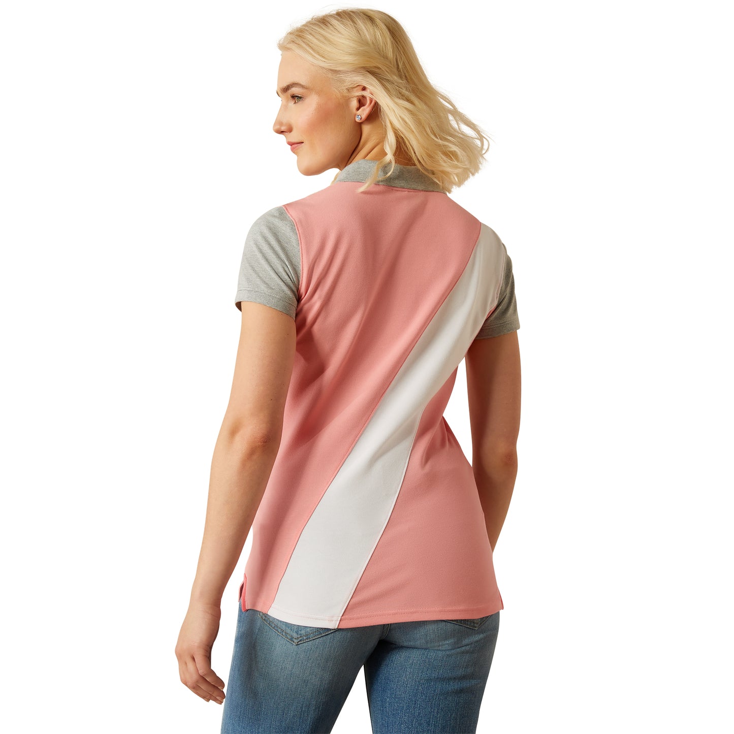 Ariat Women's Taryn Polo Flamingo Pink/Coral Paradise
