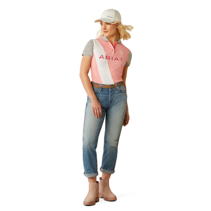 Ariat Women's Taryn Polo Flamingo Pink/Coral Paradise