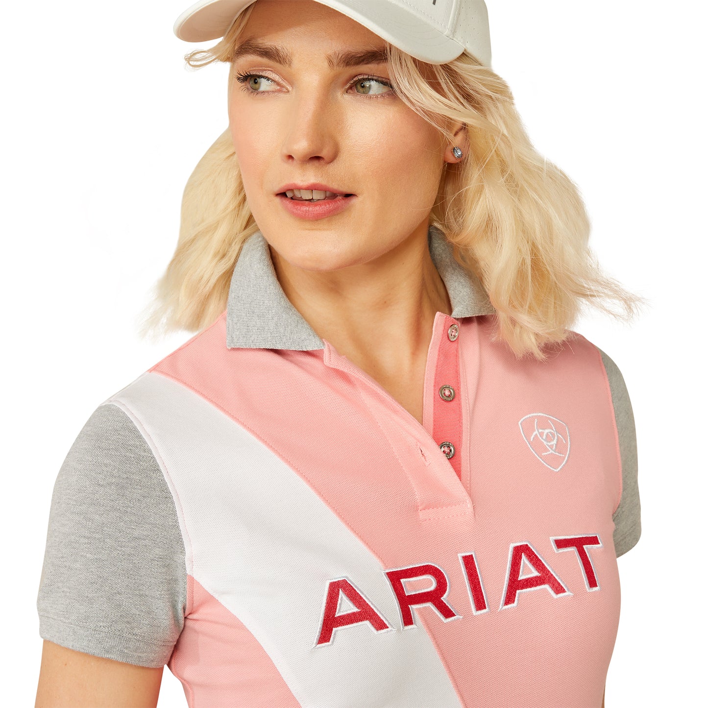 Ariat Women's Taryn Polo Flamingo Pink/Coral Paradise