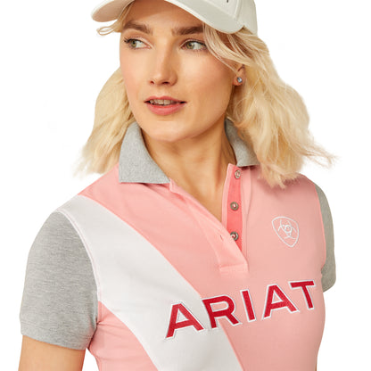 Ariat Women's Taryn Polo Flamingo Pink/Coral Paradise