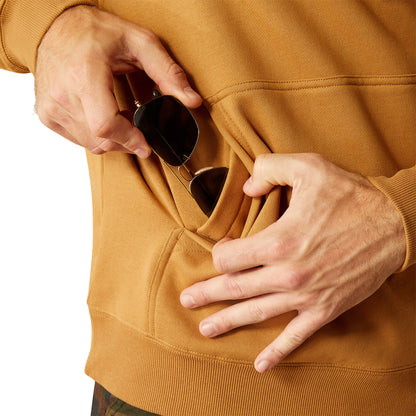 Ariat Mens Rebar Workman Hardhead Hoodie - Bistro