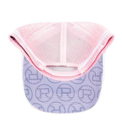 Roper Trucker Cap - Plaid Pink/Light Pink