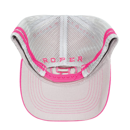 Roper Trucker Cap - Hot Pink