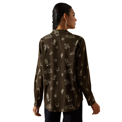 Ariat Women's Homestyle Long Sleeve Shirt - Layla Print
