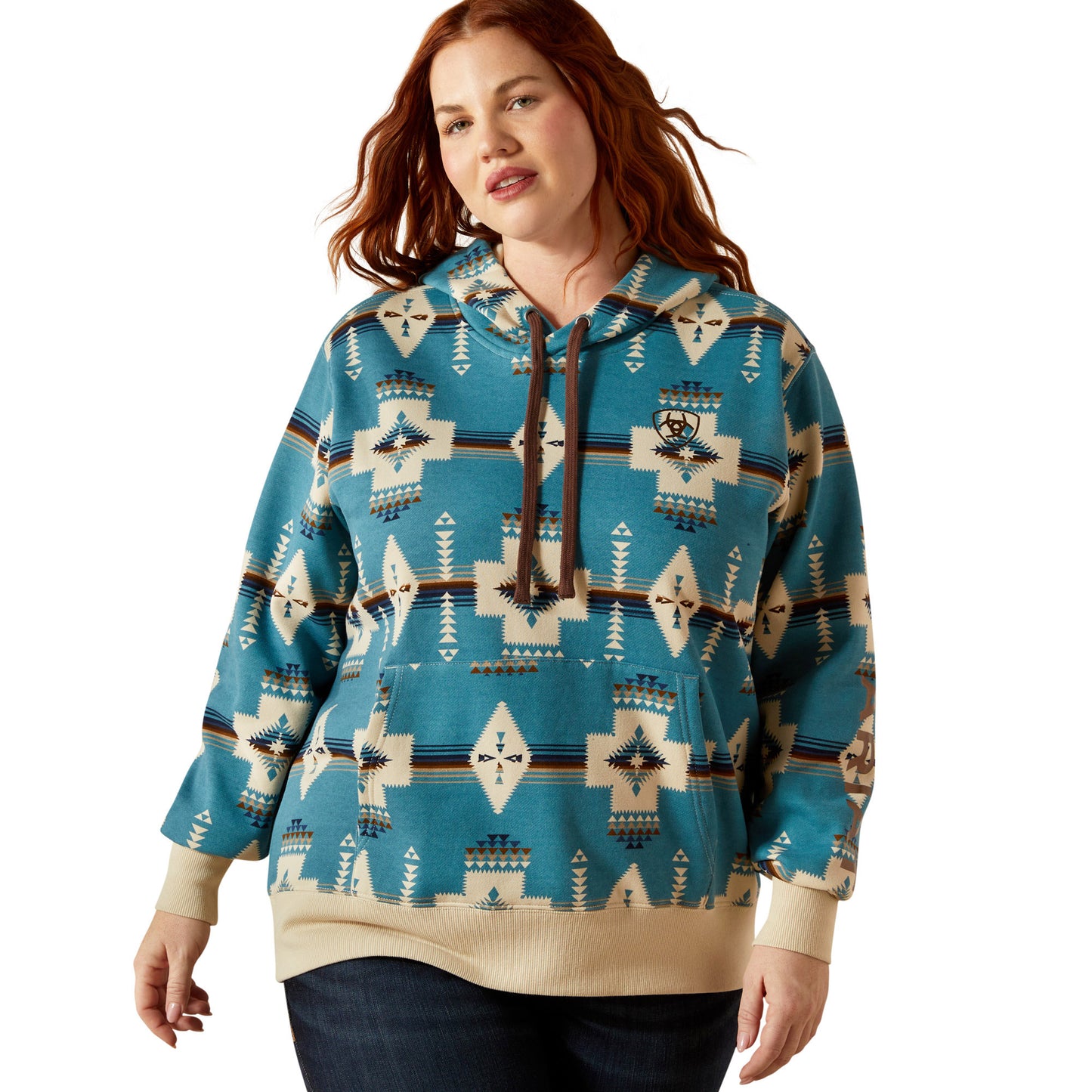Ariat Women's Logo 2.0 Hoodie - Printed Agave South Western Print