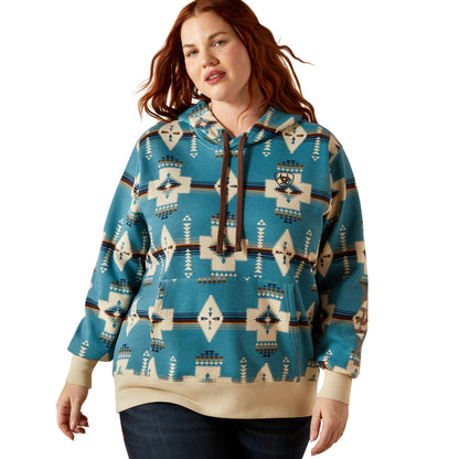 Ariat Women's Logo 2.0 Hoodie - Printed Agave South Western Print