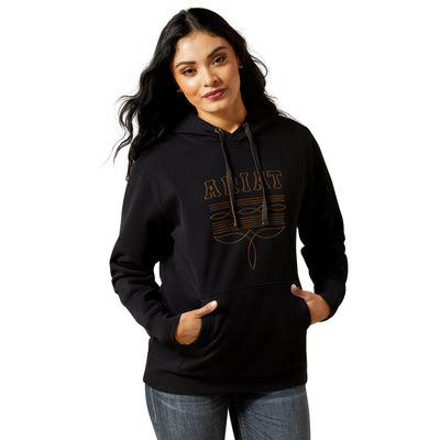 Ariat Women's Booted Logo Hoodie - Black