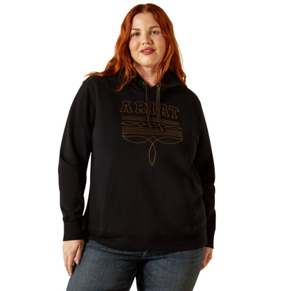 Ariat Women's Booted Logo Hoodie - Black
