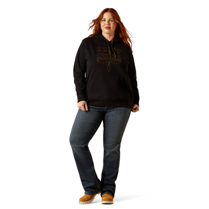 Ariat Women's Booted Logo Hoodie - Black